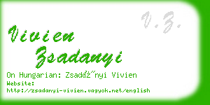 vivien zsadanyi business card